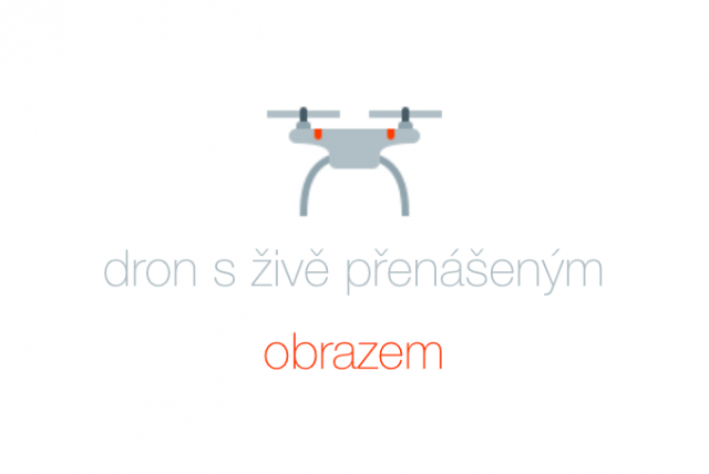 Dron s živým přenosem do mobilu