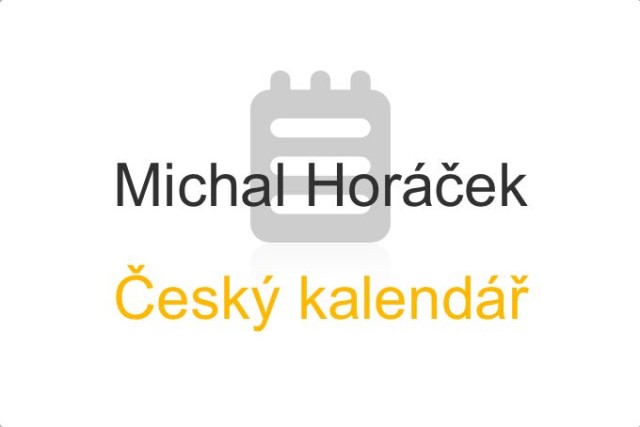 Michal Horáček Český kalendář